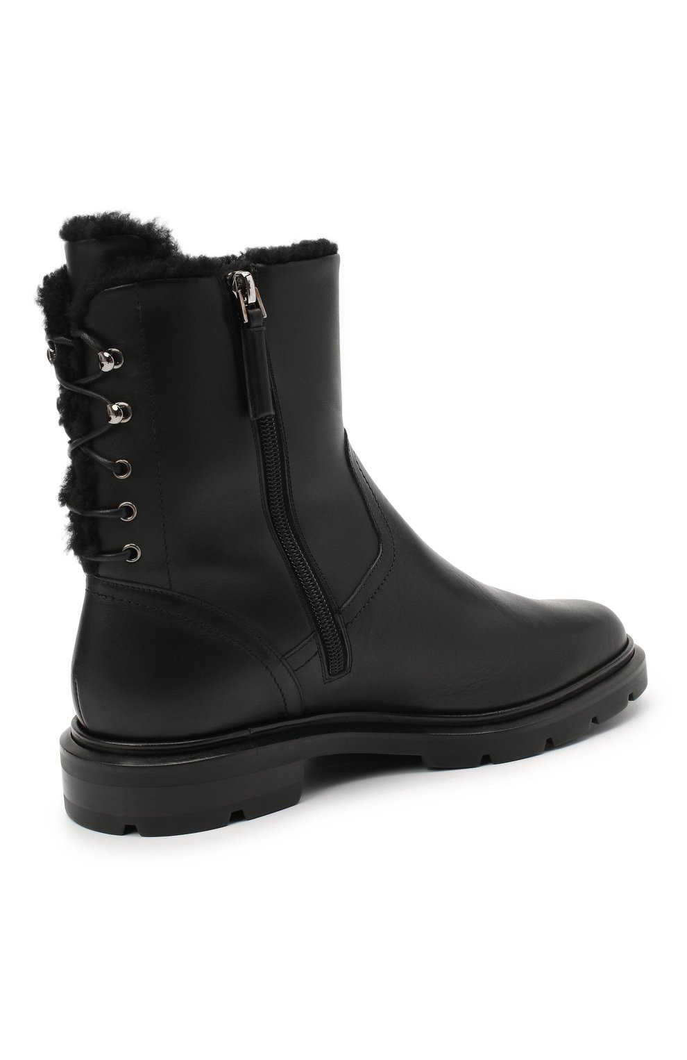 Кожаные ботинки GIORGIO ARMANI, арт. X1N133/XE791, фото 4