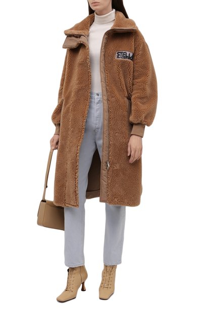 Шуба из экомеха STELLA MCCARTNEY бежевого цвета по цене 127500 руб., арт. 603281/SSB03, фото 2 Шуба из экомеха STELLA MCCARTNEY, арт. 603281/SSB03, фото 2