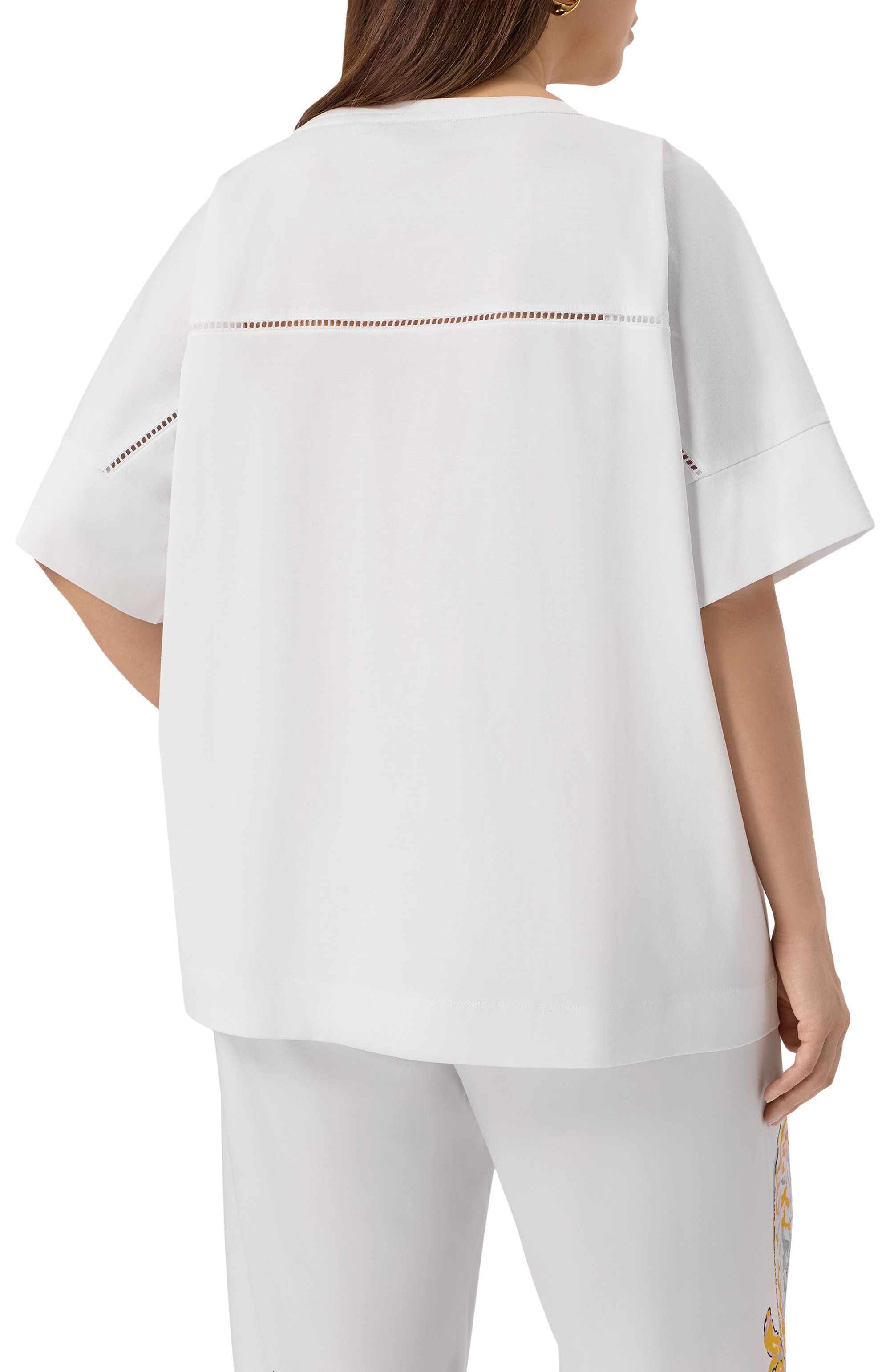 Хлопковая футболка MARINA RINALDI VOYAGE, арт. AED0, фото 4