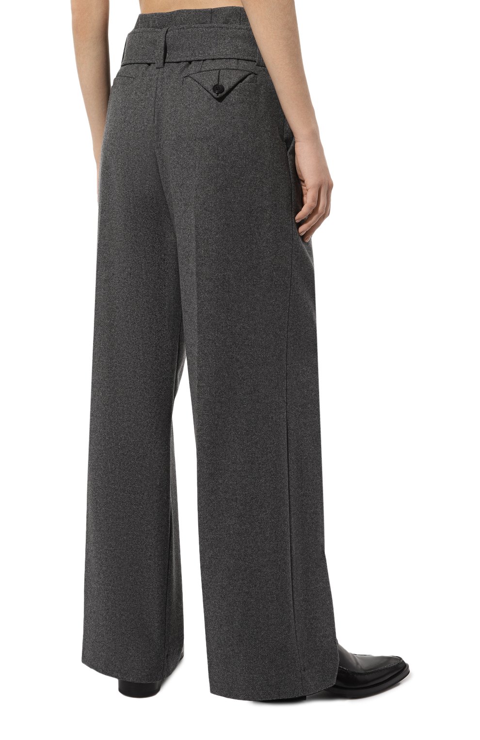 Шерстяные брюки DOROTHEE SCHUMACHER серого цвета по цене 69950 руб., арт. 340133, фото 4 Шерстяные брюки DOROTHEE SCHUMACHER, арт. 340133, фото 4
