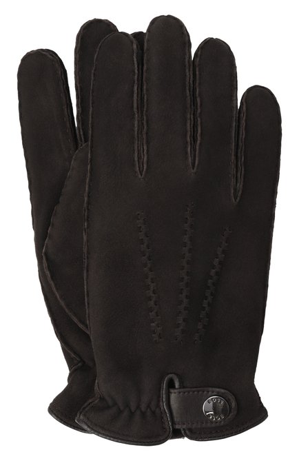 Мужские замшевые перчатки BOSS, арт. 50526829