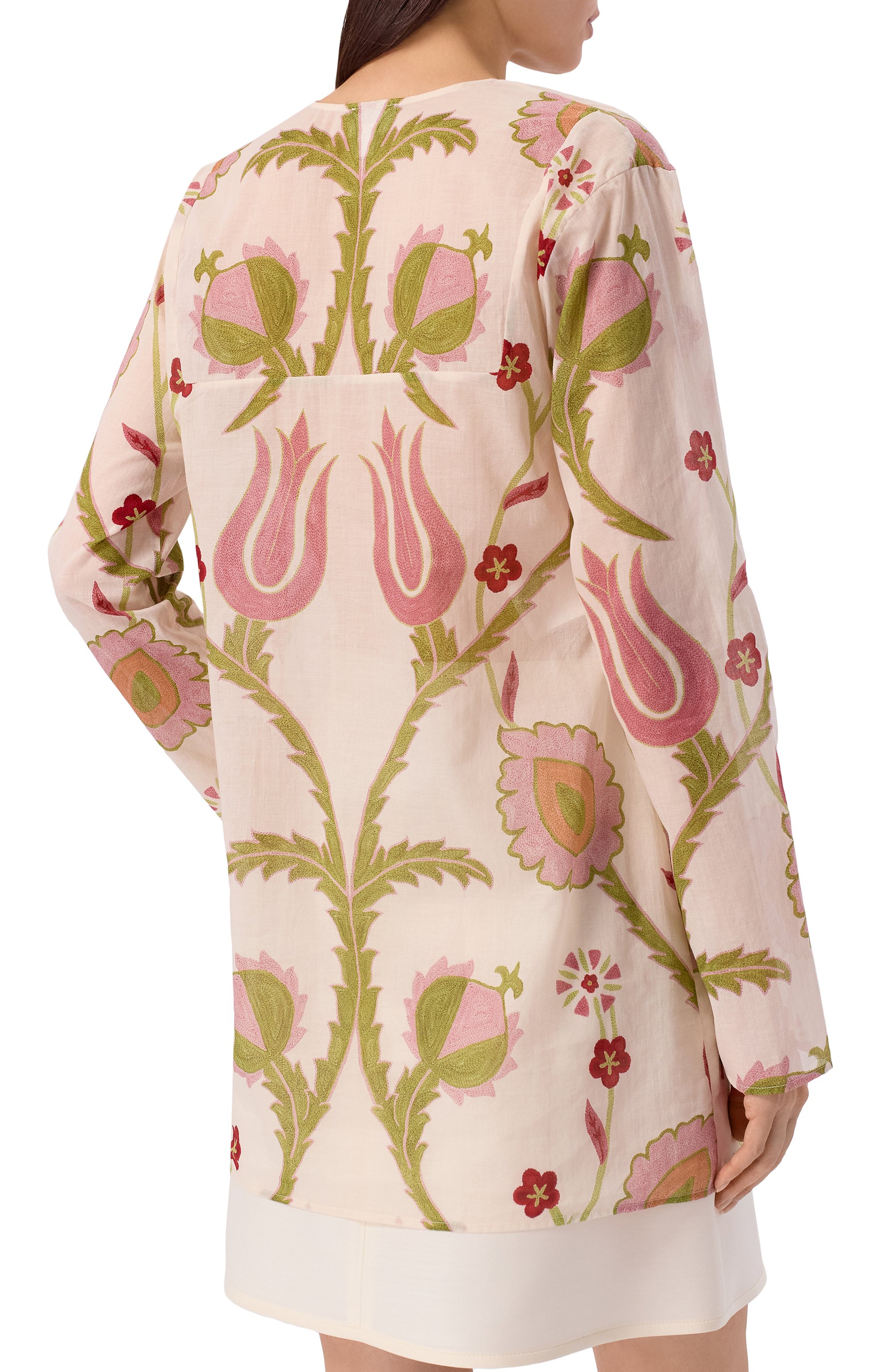 Хлопковая туника GIAMBATTISTA VALLI, арт. 26SSRVCL1067/39PRI, фото 4