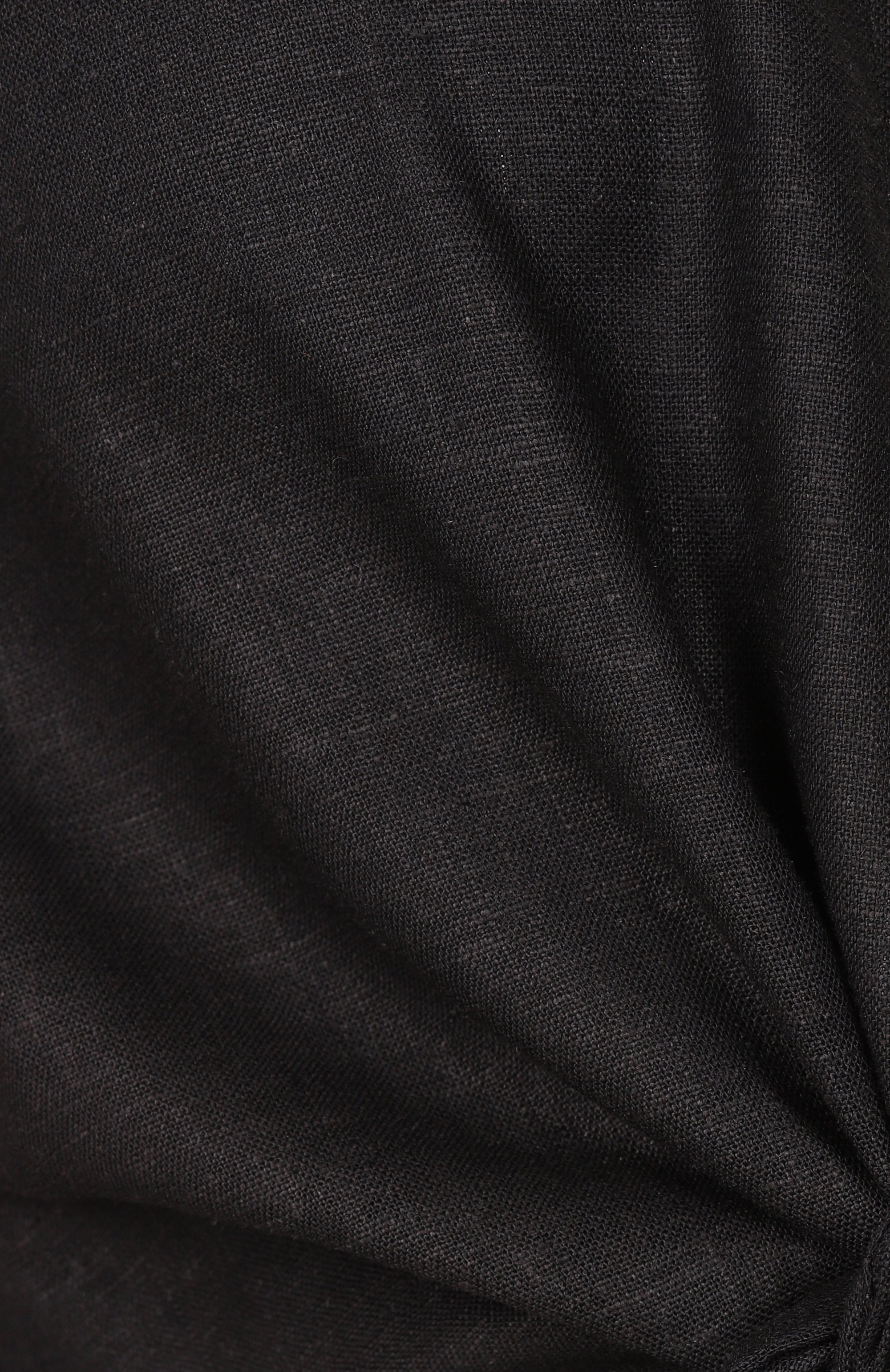 Блузка изо льна и вискозы HINNOMINATE черного цвета по цене 13250 руб., арт. HMABW01847, фото 6 Блузка изо льна и вискозы HINNOMINATE, арт. HMABW01847, фото 6