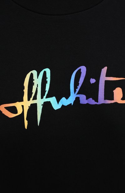 Хлопковая футболка OFF-WHITE, арт. 0WAA072F20JER0011084, фото 5