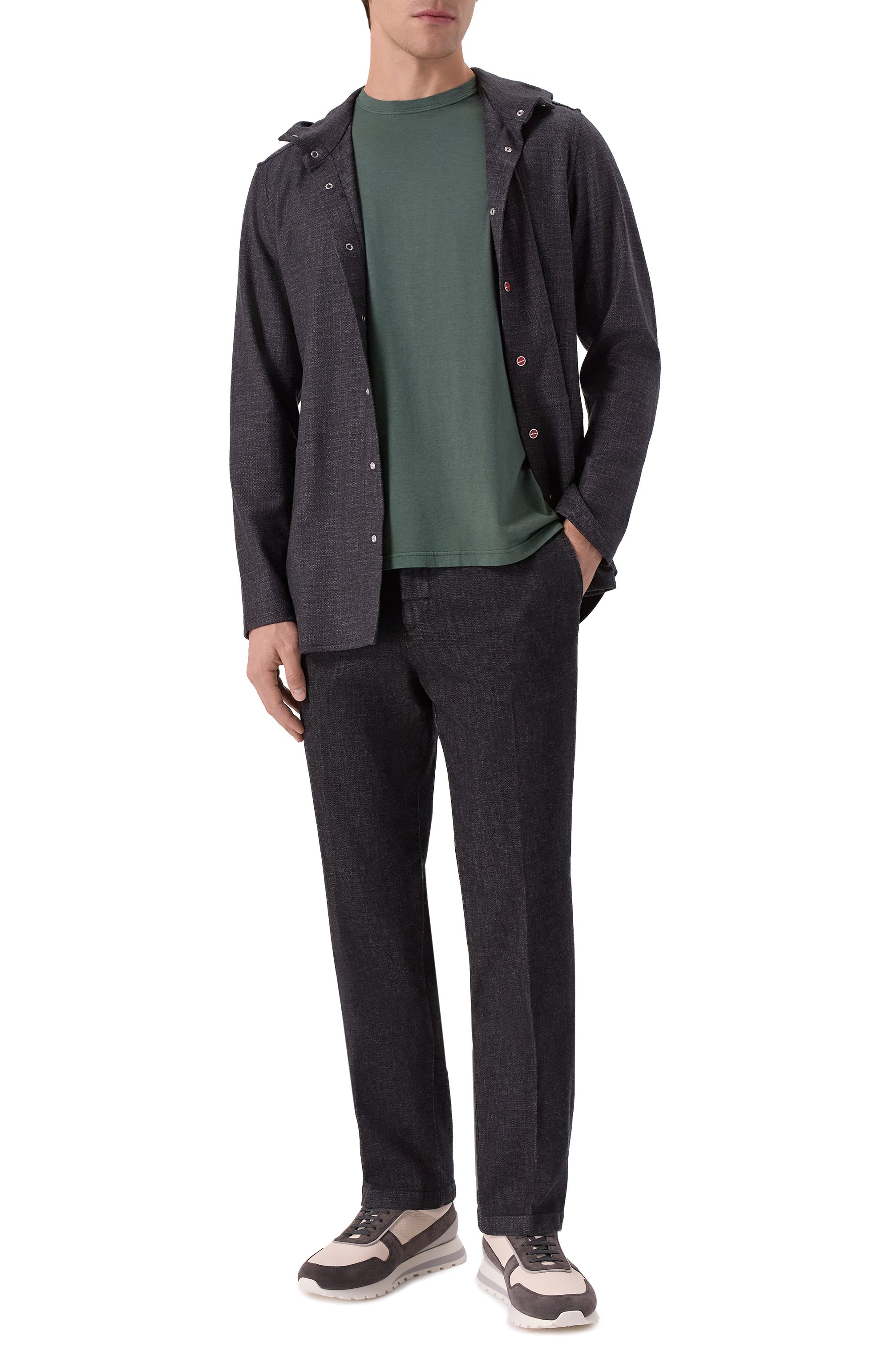 Футболка из хлопка и кашемира KITON, арт. UMK073411, фото 2