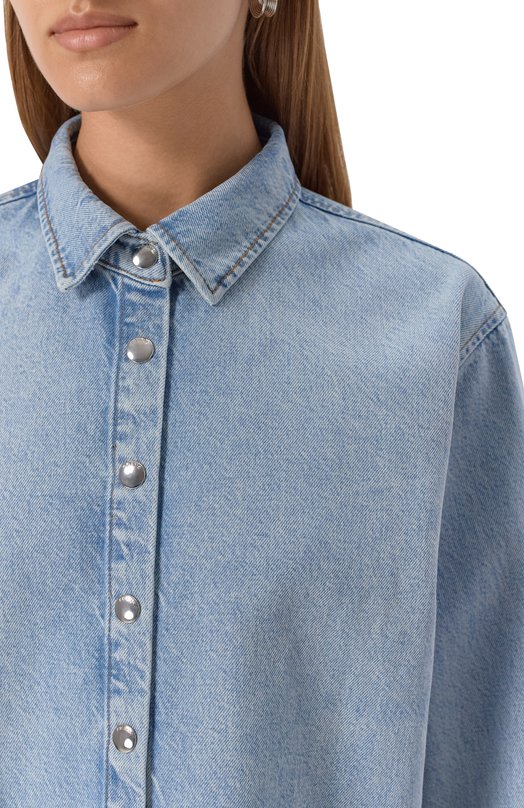 Джинсовая рубашка Frame Denim 7003967 Голубой  7003967 Фото 5