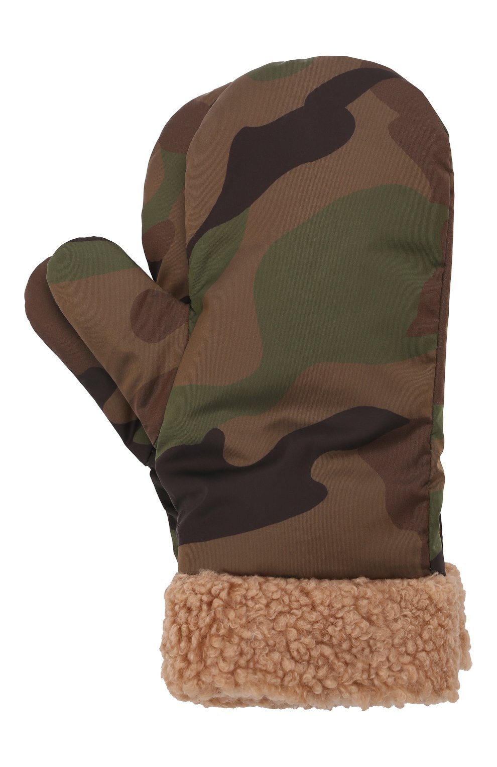 Пуховые варежки IL GUFO хаки цвета по цене 9630 руб., арт. A21GS040N4019/2A-4A, фото 1 Пуховые варежки IL GUFO, арт. A21GS040N4019/2A-4A, фото 1