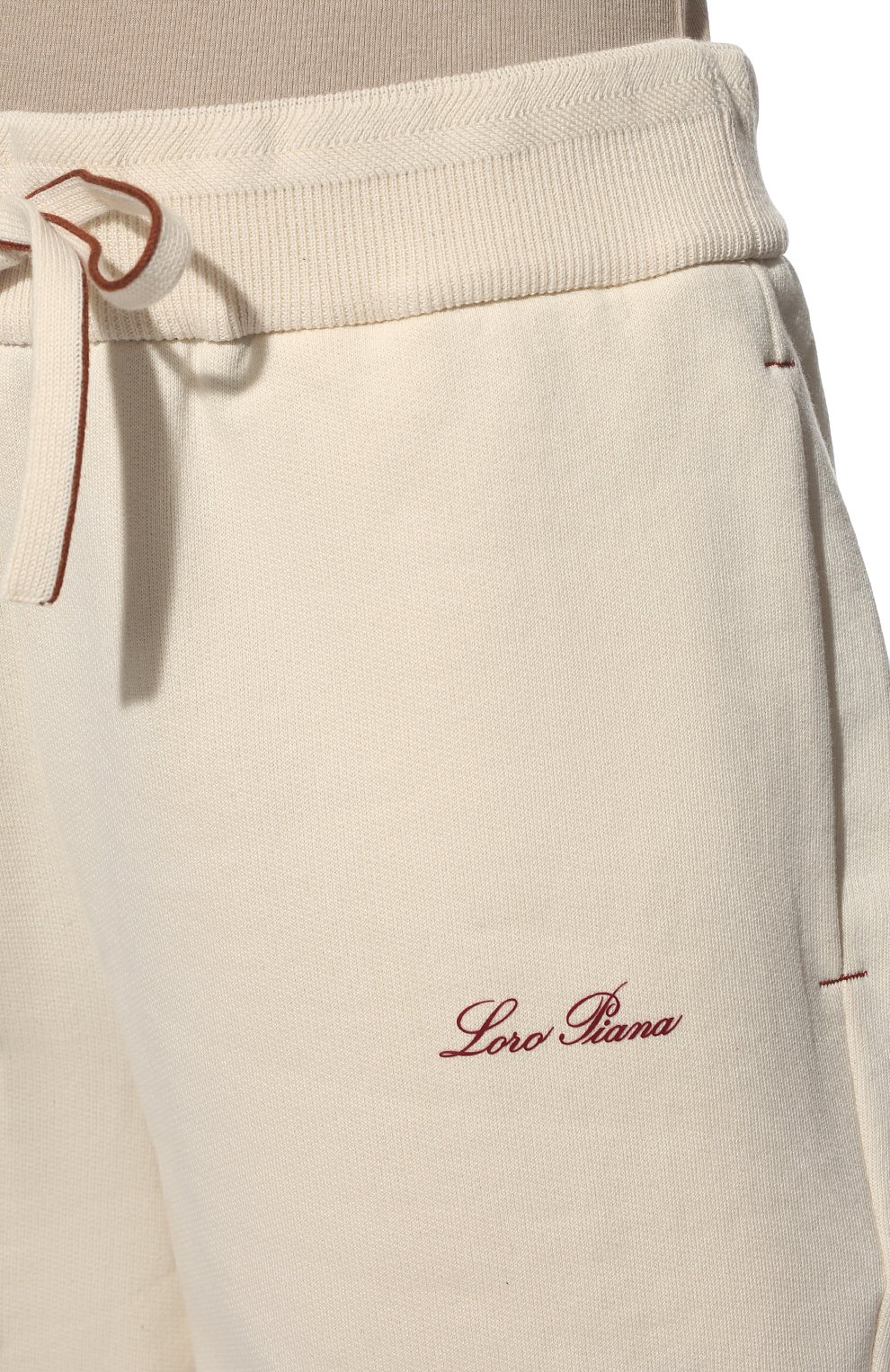 Хлопковые шорты LORO PIANA кремового цвета по цене 47500 руб., арт. FAM1424, фото 5 Хлопковые шорты LORO PIANA, арт. FAM1424, фото 5
