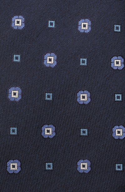 Шелковый галстук CANALI темно-синего цвета по цене 13250 руб., арт. 18/HJ03412, фото 4 Шелковый галстук CANALI, арт. 18/HJ03412, фото 4