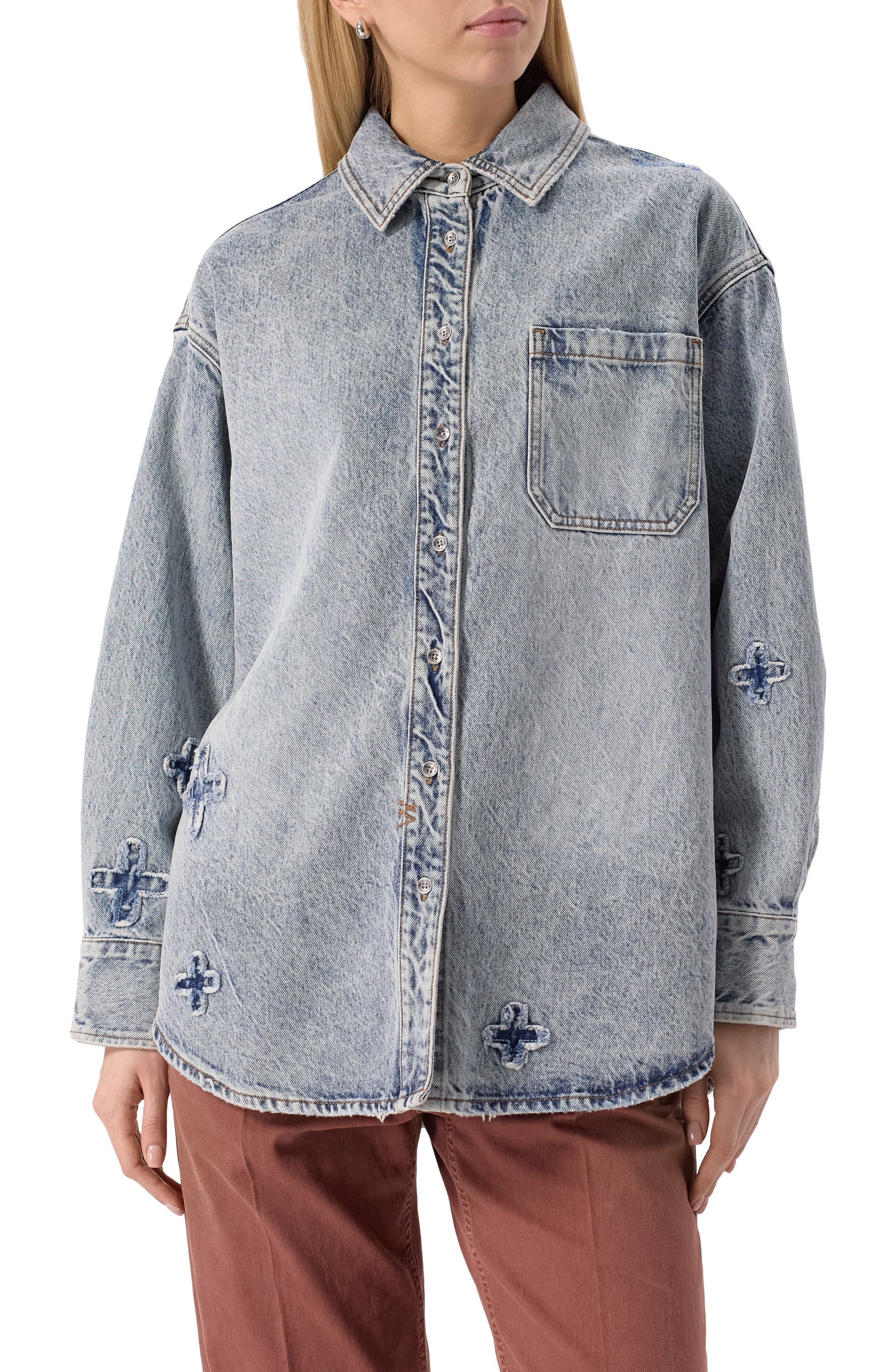 Джинсовая рубашка KSUBI, арт. WPS25SH002, фото 3