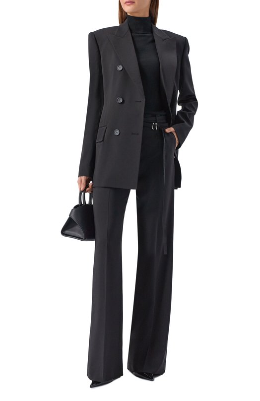 Шерстяные брюки Sportmax SPXCERA Чёрный  SPXCERA Фото 2