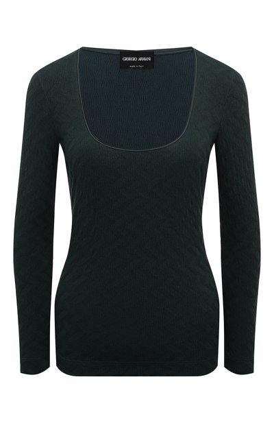 Женская лонгслив из вискозы и кашемира GIORGIO ARMANI, арт. 6DAM70/AJSVZ
