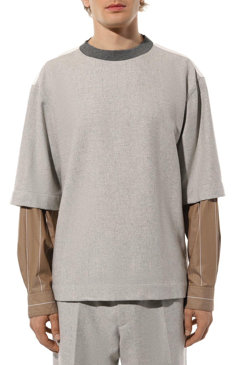 Комбинированный свитшот DRIES VAN NOTEN, арт. 242-020746-9261, фото 3