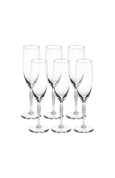 Набор из 6-ти фужеров для шампанского 100 points LALIQUE, арт. 10331400, фото 1