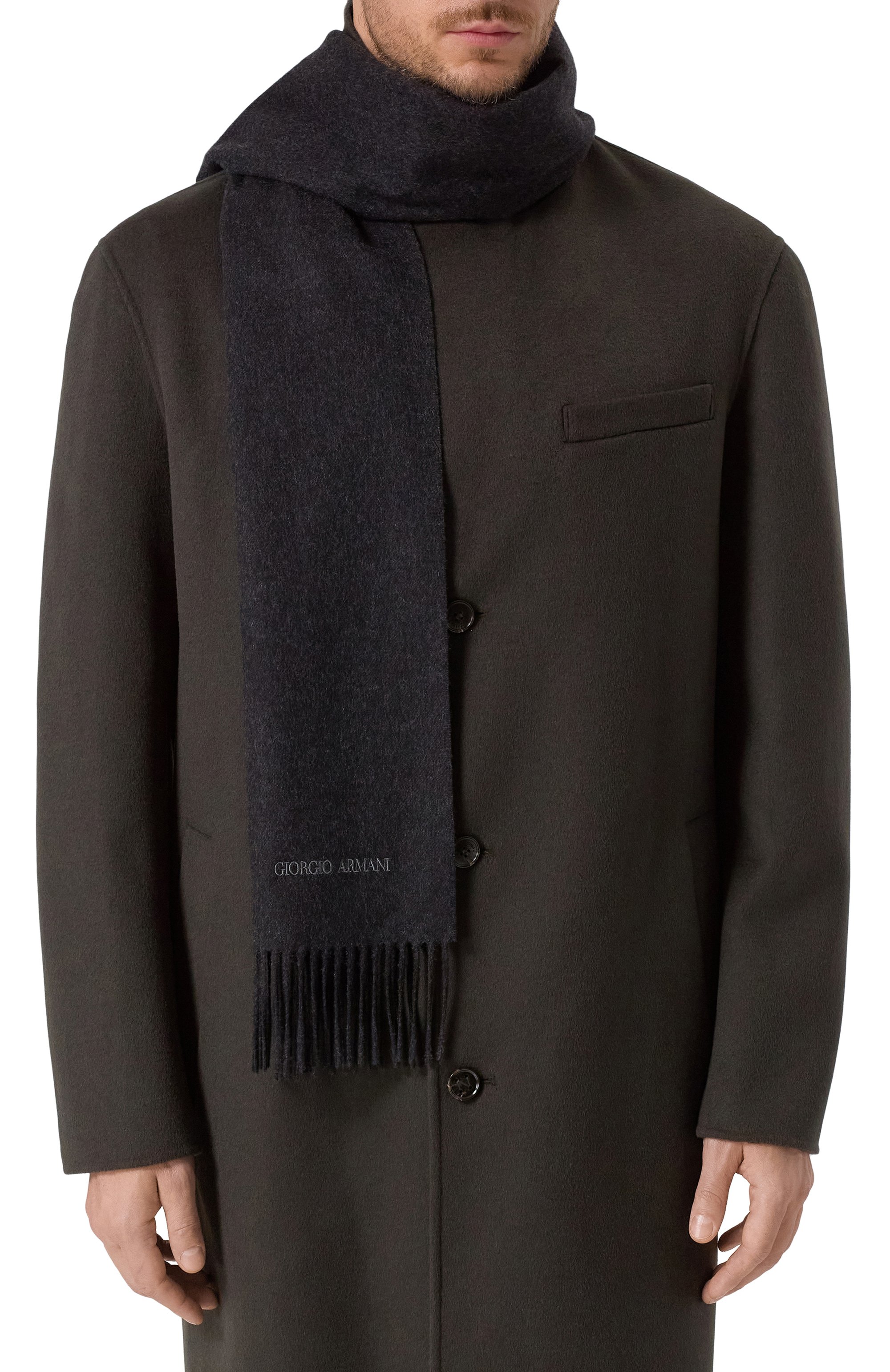 Кашемировый шарф GIORGIO ARMANI, арт. GM001840/AF18586, фото 2