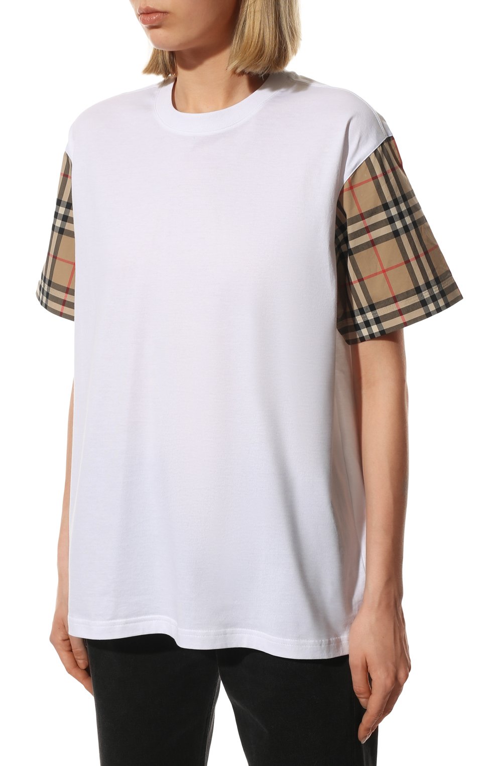 Хлопковая футболка BURBERRY, арт. 8042716, фото 3