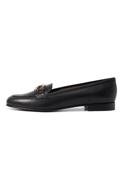 Кожаные лоферы gancini FERRAGAMO черного цвета по цене 93500 руб., арт. 01L663/793525, фото 4 Кожаные лоферы gancini FERRAGAMO, арт. 01L663/793525, фото 4