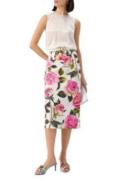 Женские текстильные мюли keira 60 DOLCE & GABBANA разноцветного цвета, арт. CR1744/A6L95 | Фото 2 (Каблук высота: Средний; Драгоценные камни: Проставлено; Материал внутренний: Натуральная кожа; Подошва: Плоская; Материал сплава: Проставлено; Материал внешний: Текстиль; Каблук тип: Шпилька)