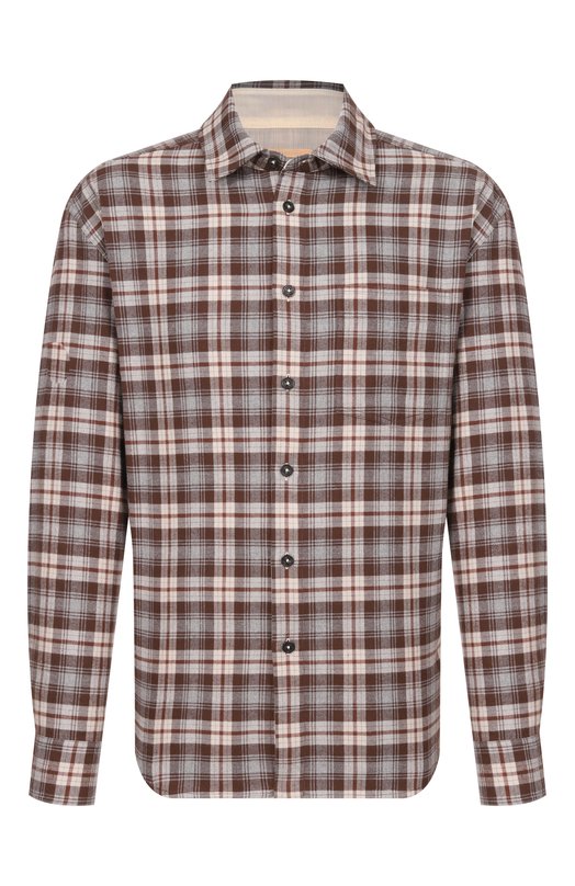 Хлопковая рубашка 12 STOREEZ 135497 Коричневый 135497