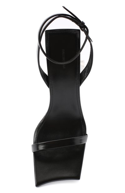 Кожаные босоножки moon BALENCIAGA черного цвета по цене 68700 руб., арт. 615766/WA760, фото 5 Кожаные босоножки moon BALENCIAGA, арт. 615766/WA760, фото 5