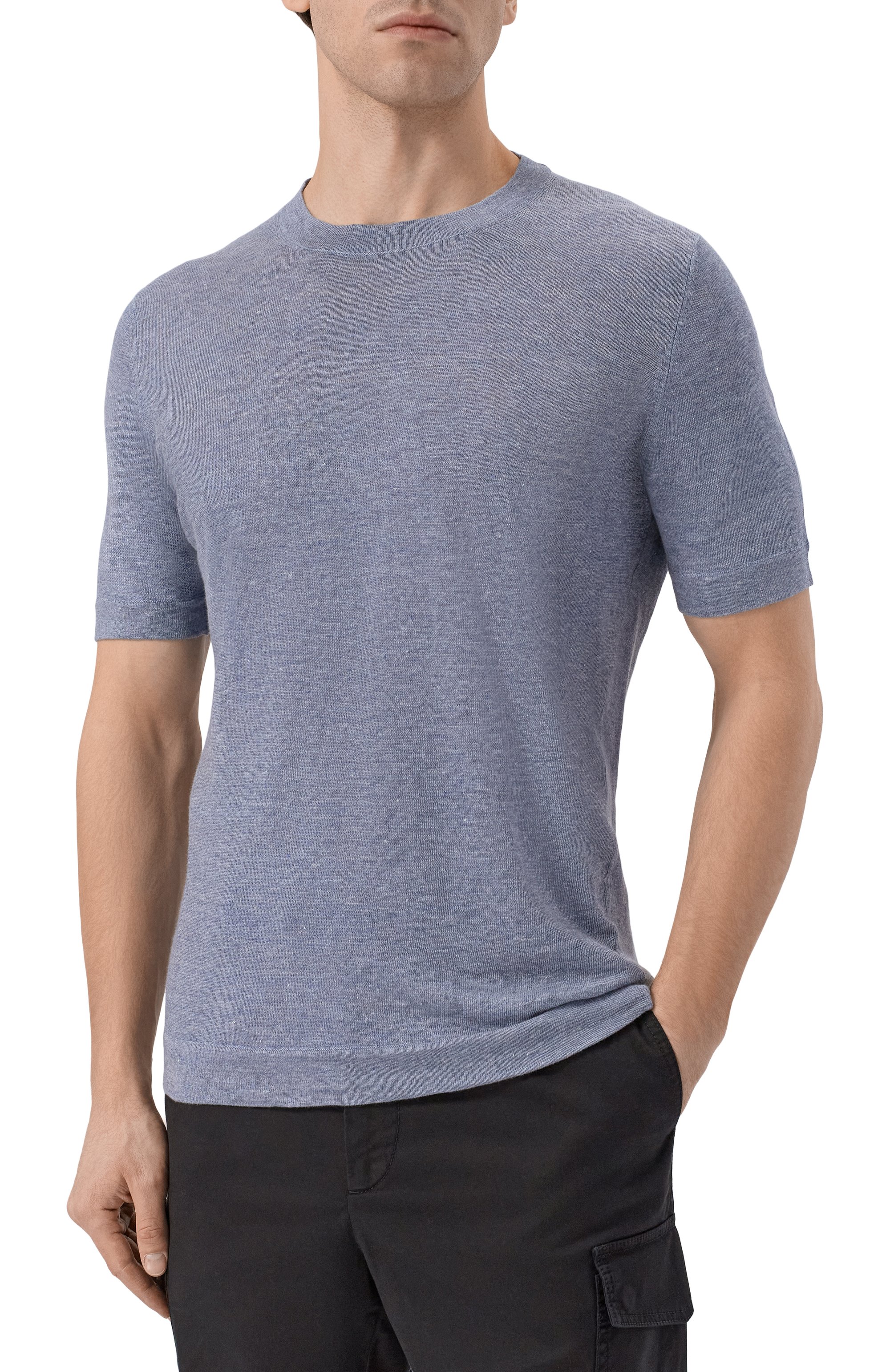 Футболка изо льна и хлопка BRUNELLO CUCINELLI, арт. M2L00340, фото 3