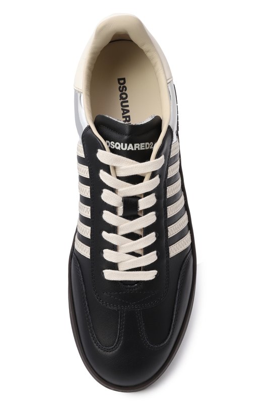 Кожаные кеды Boxer Dsquared2 SNM0442/01501451 Чёрный  SNM0442/01501451 Фото 6