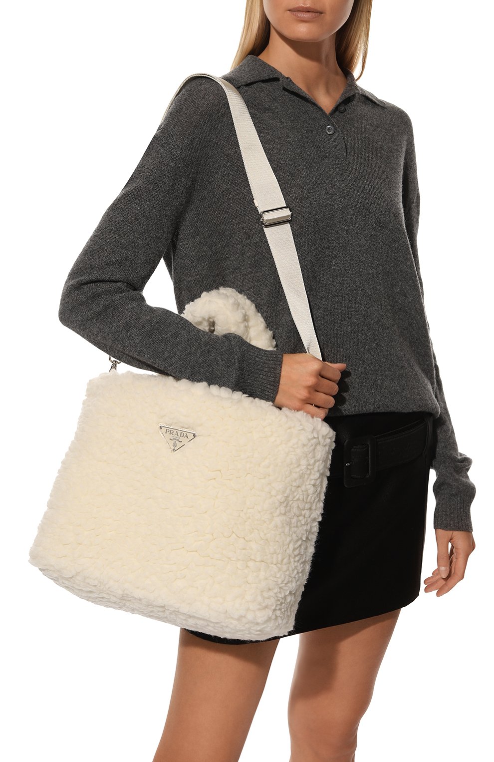 Сумка-шопер PRADA, арт. 1BG428-2FLI-F0018-NOO, фото 8