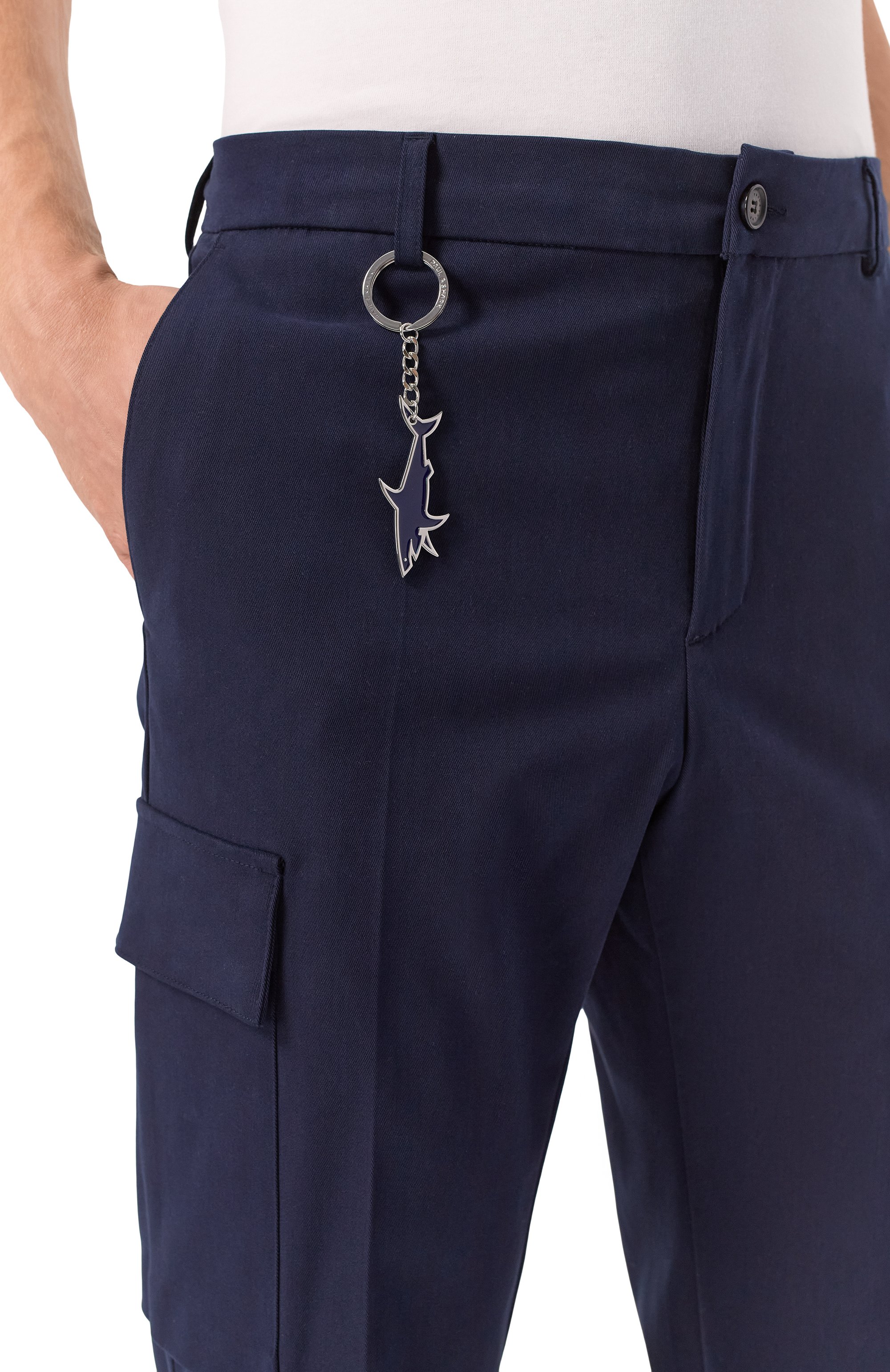 Брюки-карго PAUL&SHARK темно-синего цвета по цене 39950 руб., арт. 25414086/52, фото 5 Брюки-карго PAUL&SHARK, арт. 25414086/52, фото 5