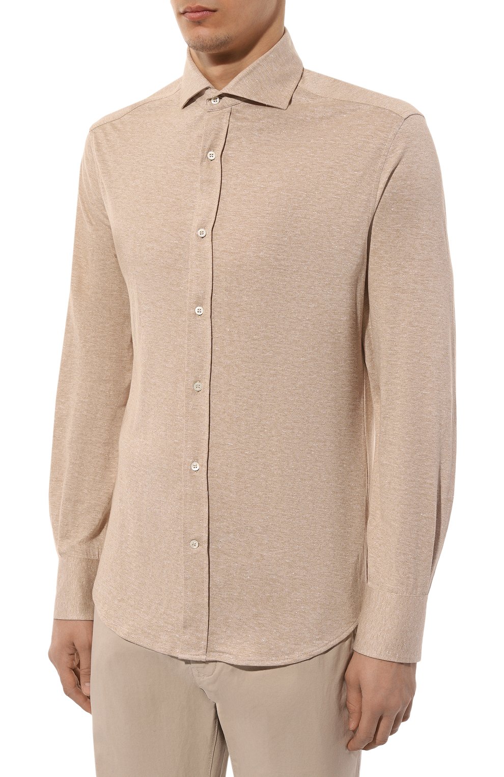  Рубашка изо льна и хлопка BRUNELLO CUCINELLI, арт. MW835B2269, фото 3