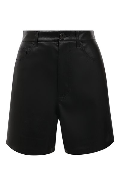Женские шорты NANUSHKA, арт. LEANA_BLACK_VEGAN LEATHER