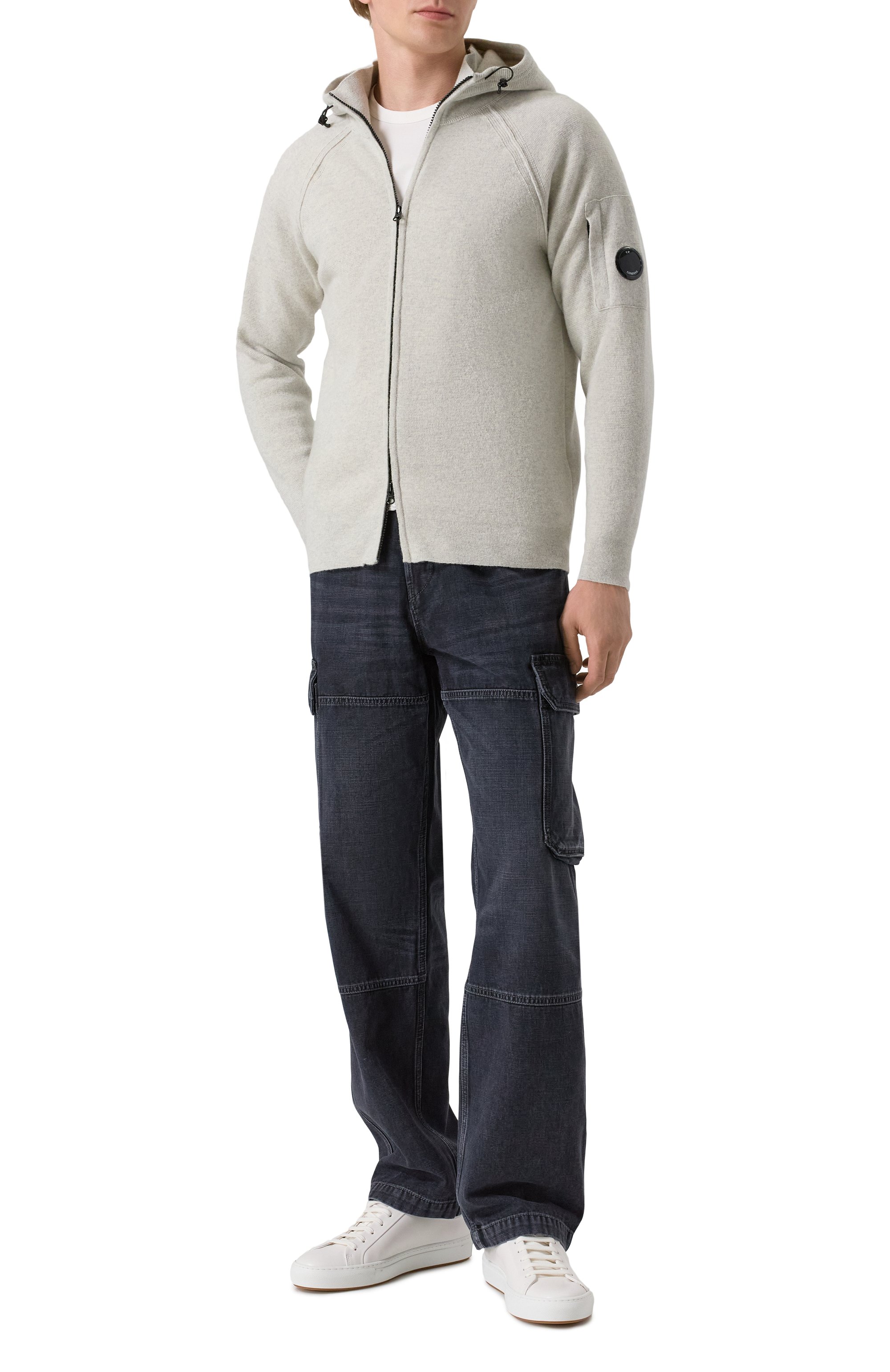 Шерстяной кардиган C.P. COMPANY, арт. 19CMKN057A110149A, фото 2