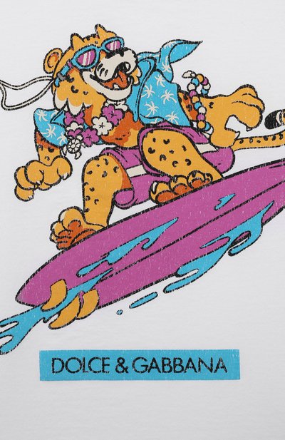 Хлопковая футболка DOLCE & GABBANA, арт. L4JTEY/G7M6A/2-6, фото 3