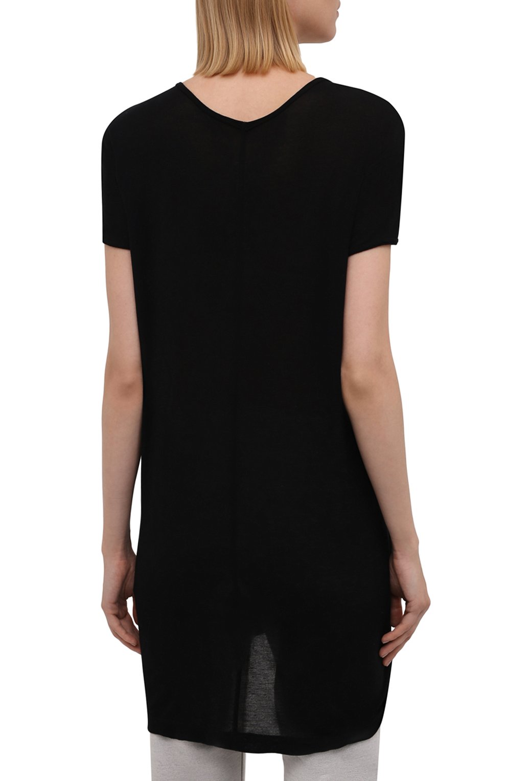 Футболка из вискозы и шелка RICK OWENS, арт. RP02A7206/JS, фото 4
