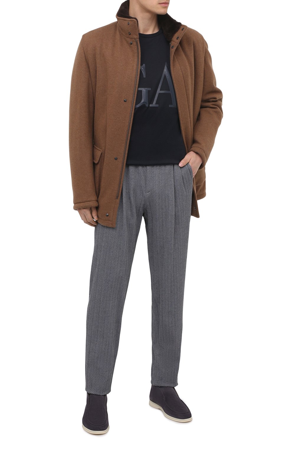 Замшевые ботинки open walk LORO PIANA, арт. FAB4368, фото 2