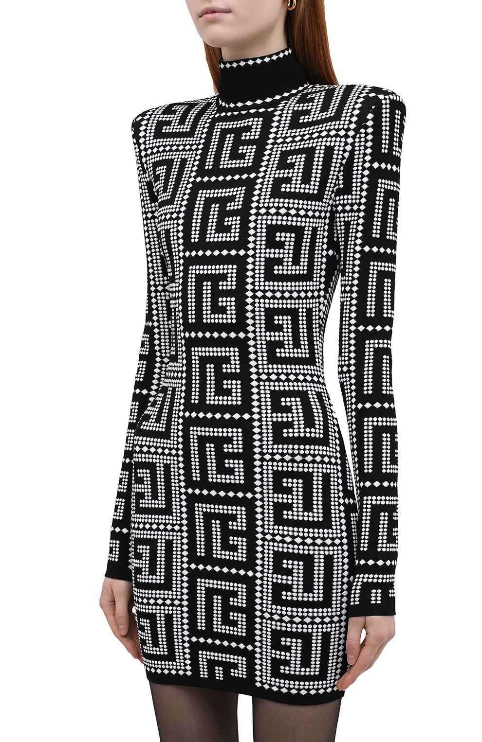 Платье из вискозы BALMAIN, арт. XF1R8241/KB08, фото 3