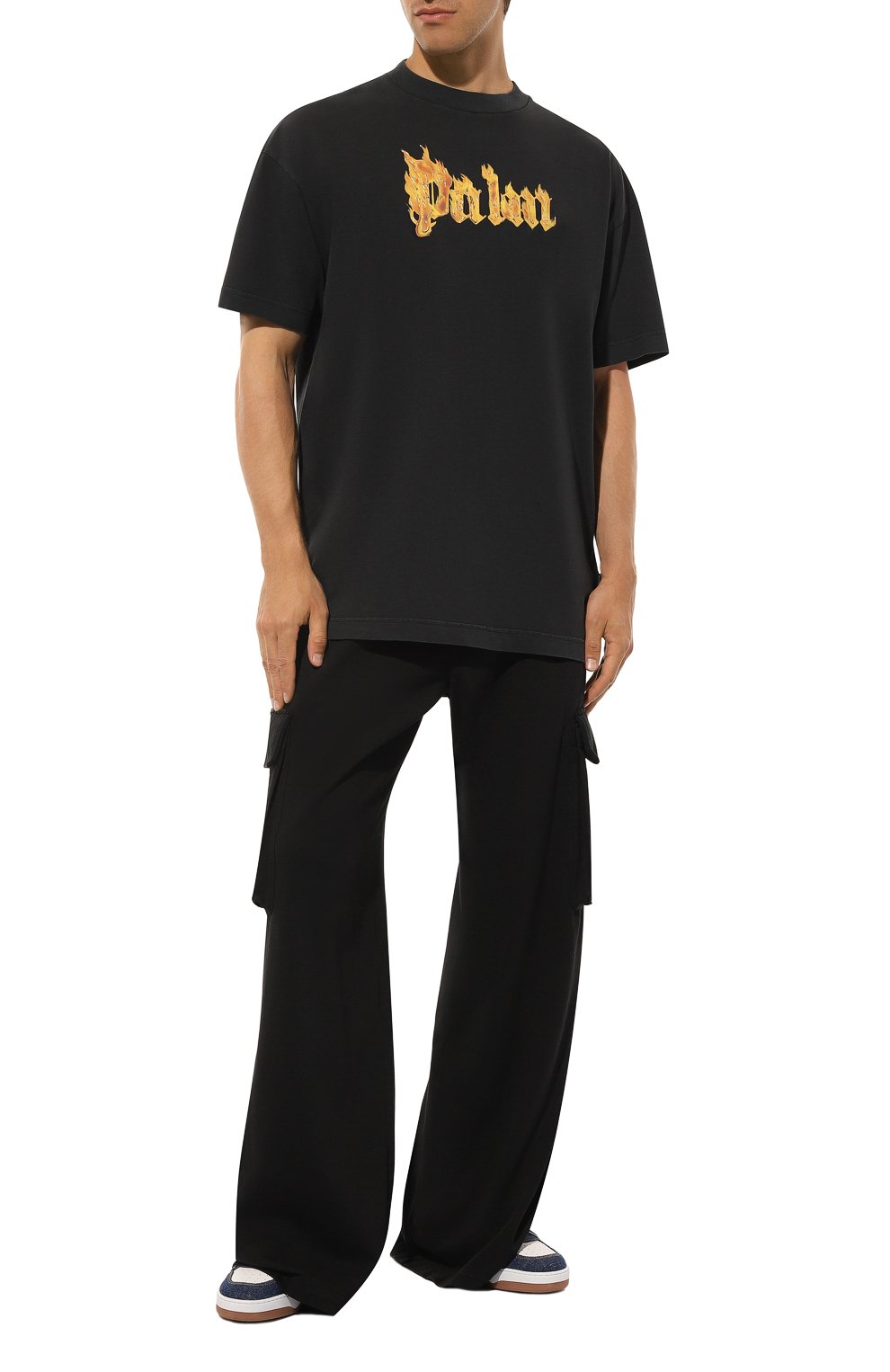 Хлопковая футболка PALM ANGELS, арт. PMAA001F24JER009, фото 2