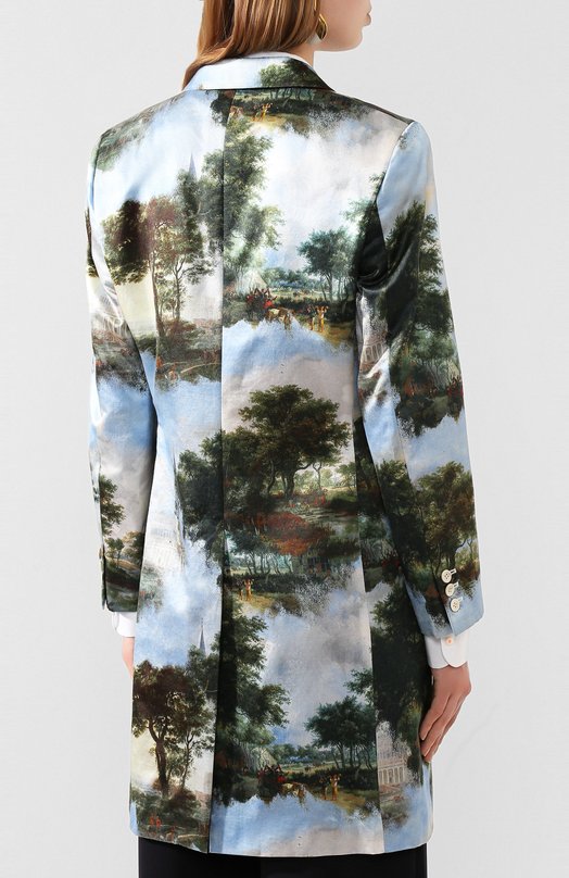 Пальто из смеси хлопка и шелка Comme des Garcons Разноцветный, фото 4