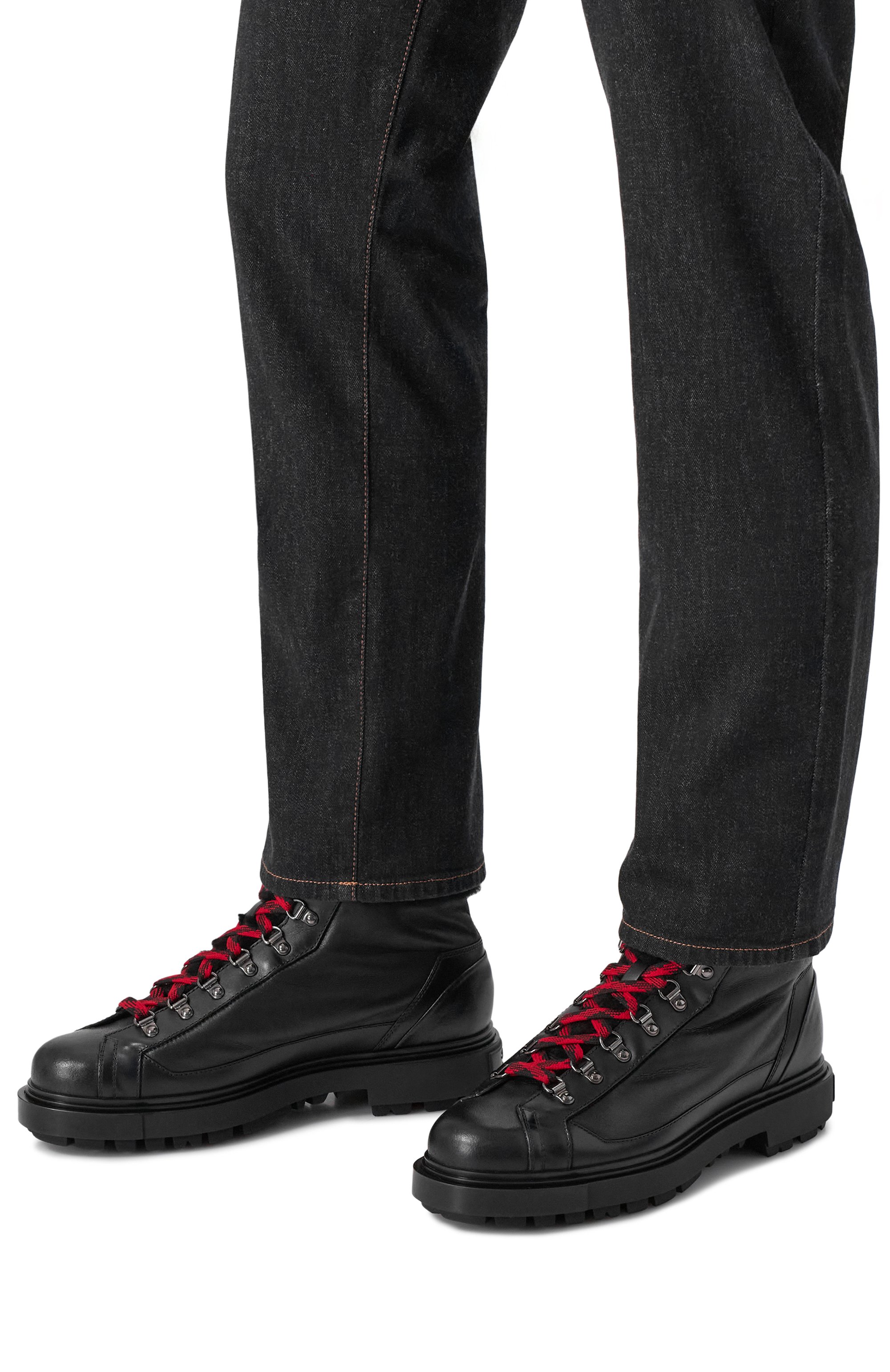 Кожаные ботинки st. moriz SANTONI, арт. MGSG18274NERS0MF, фото 3