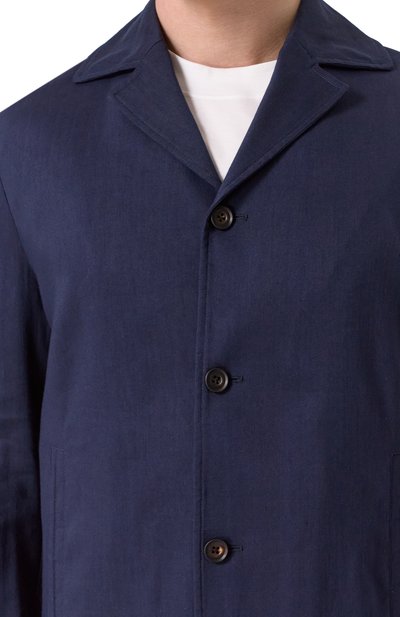 Куртка-рубашка изо льна и шерсти CORNELIANI, арт. 25LI20-2518468, фото 5