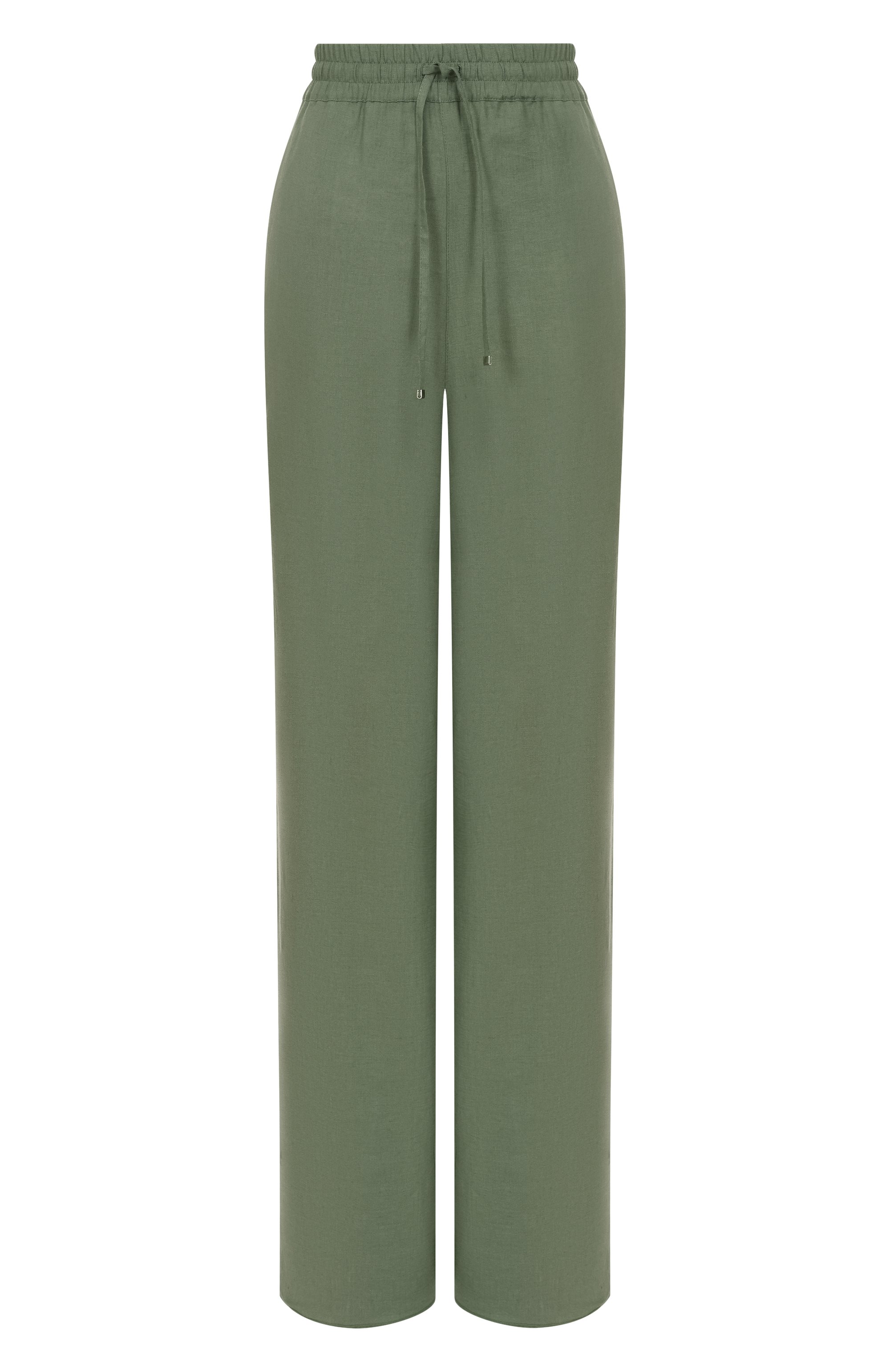 Льняные брюки MVST зеленого цвета по цене 115500 руб., арт. TXBPAN-Y557, фото 1 Льняные брюки MVST, арт. TXBPAN-Y557, фото 1