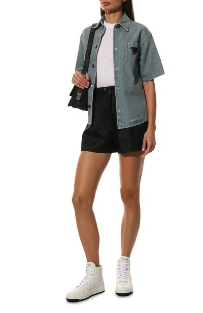 Кожаные кеды PRADA, арт. 1T793M-3LJ6-F0964-030, фото 2