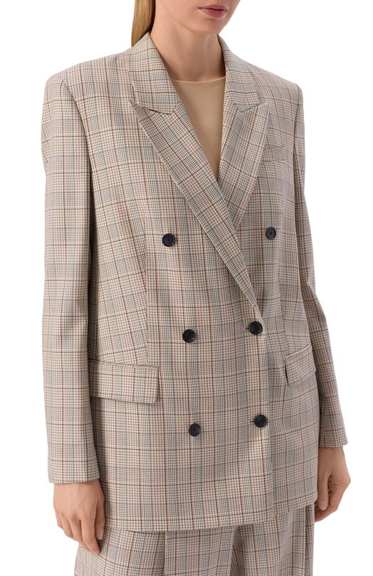 Шерстяной жакет BOSS 50555334 Бежевый  50555334 Фото 3