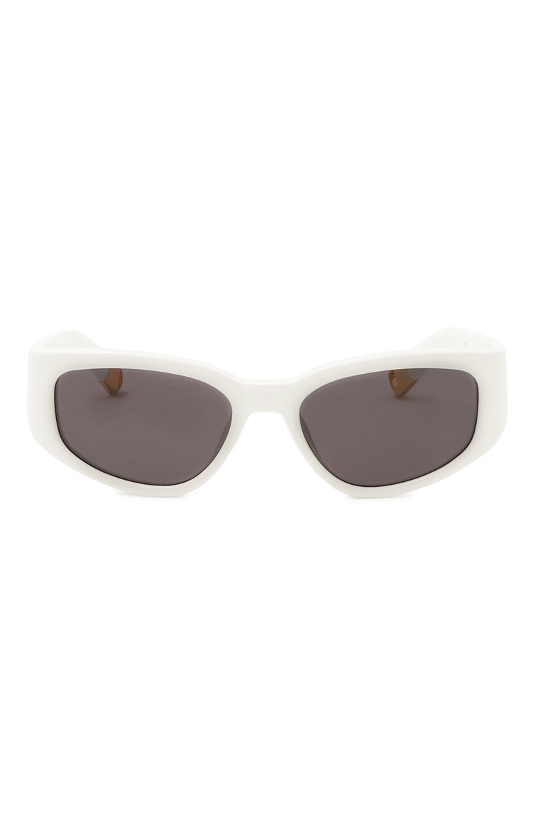 Женские солнцезащитные очки JACQUEMUS белого цвета, арт. JAC5 C2SUN | Фото 3 (Нос: Не проставлено; Региональные ограничения белый список (Axapta Mercury): Не проставлено; Тип очков: С/з; Материал: Пластик; Очки форма: Cat-eye; Оптика Гендер: оптика-женское)
