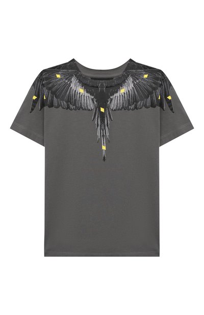 Хлопковая футболка MARCELO BURLON KIDS OF MILAN, арт. 21E/B/MB/1114/0010/2-6Y, фото 1