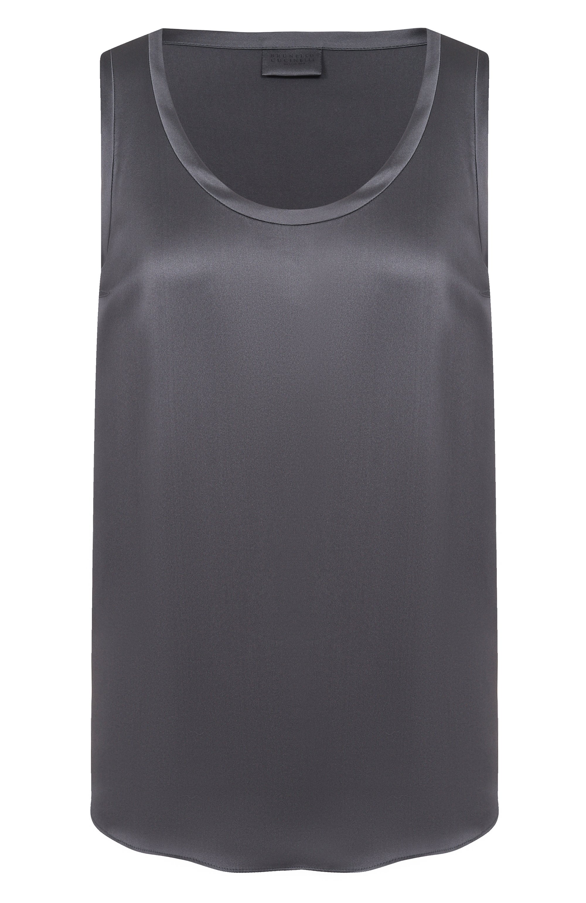 Атласный топ BRUNELLO CUCINELLI, арт. M0C59E0600, фото 1