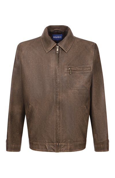 Мужская куртка из экокожи HUGO BLUE, арт. 50563953