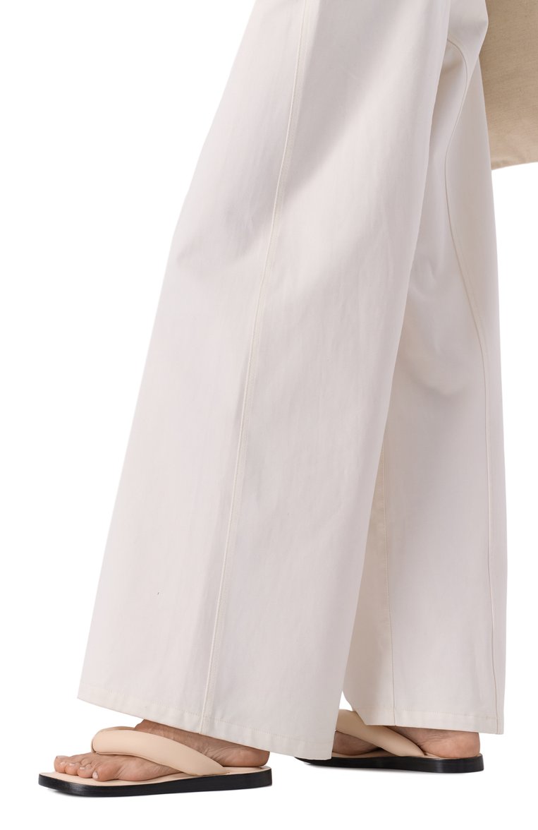 Женские кожаные шлепанцы JIL SANDER кремового цвета, арт. J44WX0014/P5810 | Фото 3 (Материал внешний: Натуральная кожа; Подошва: Платформа; Материал внутренний: Натуральная кожа; Драгоценные камни: Проставлено; Материал сплава: Проставлено)