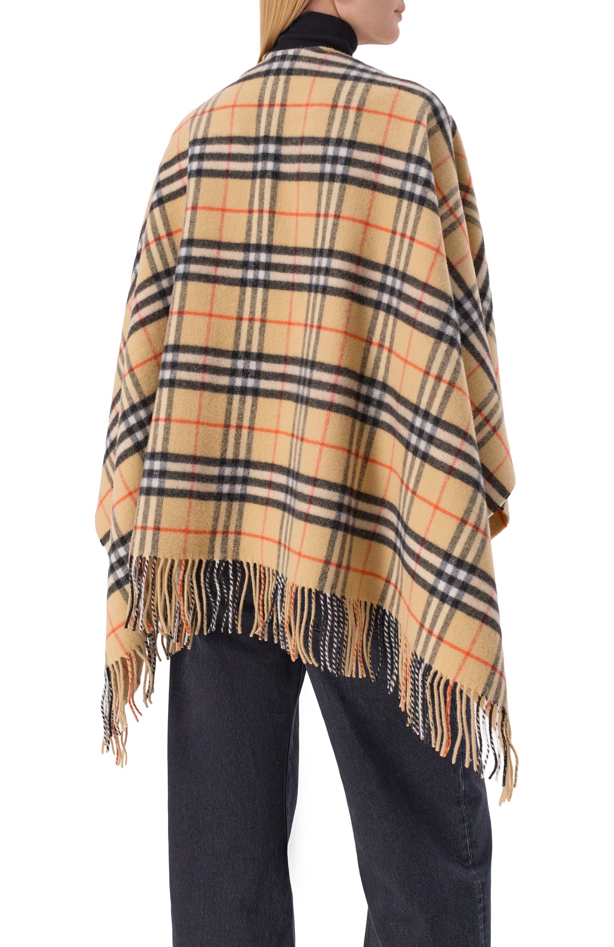 Кейп из шерсти и кашемира BURBERRY, арт. 8102992, фото 4