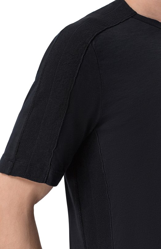 Футболка из хлопка и льна Transit CFUTRC5400 Чёрный  CFUTRC5400 Фото 5