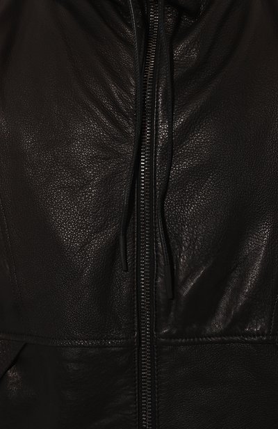 Кожаная куртка GIORGIO BRATO черного цвета по цене 159500 руб., арт. GU25F22050, фото 5 Кожаная куртка GIORGIO BRATO, арт. GU25F22050, фото 5